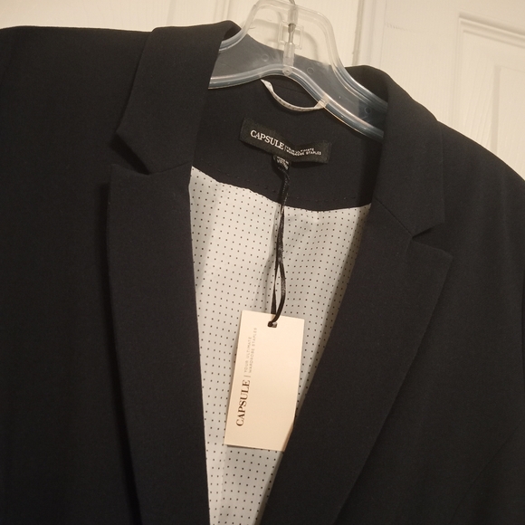 Capsule Work Blazer Office Jacket Career Wear Sz 10 Black - Picture 4 of 10